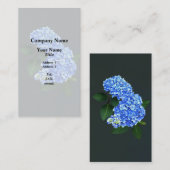 Three Blue Hydrangea Visitenkarte (Vorne/Hinten)