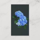 Three Blue Hydrangea Visitenkarte (Rückseite)