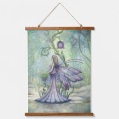 Three Blume Fairies von Molly Harrison Wandteppich Mit Holzrahmen (Vorderseite 3)
