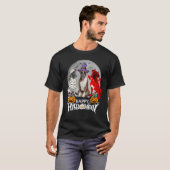 Three Boxer Dog Brindle Boxer Mummy Witch Demon Ha T-Shirt (Vorne ganz)