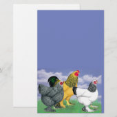 Three Brahmas Briefpapier (Vorne/Hinten)