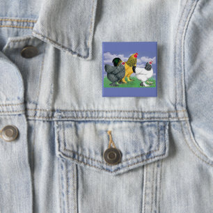 Three Brahmas Button