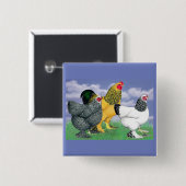 Three Brahmas Button (Vorne & Hinten)