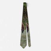 Three Bull Elk Fight Neck Tie Krawatte (Vorderseite)