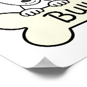 Three Bull Terriers Poster (Ecke)