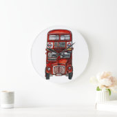 Three Buses Große Wanduhr (Zuhause)