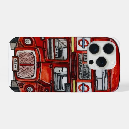 Three Buses iPhone Hülle (Rückseite (Horizontal))