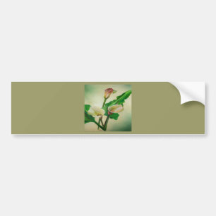 Three Calla Lilies Atemberaubend Botanical Acrylic Autoaufkleber