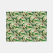 Three Calla Lilies Atemberaubend Botanical Acrylic Fleecedecke (Vorderseite (Horizontal))
