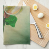 Three Calla Lilies Atemberaubend Botanical Acrylic Geschirrtuch (Viertel Falte)
