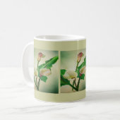 Three Calla Lilies Atemberaubend Botanical Acrylic Kaffeetasse (Vorderseite Links)