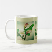 Three Calla Lilies Atemberaubend Botanical Acrylic Kaffeetasse (Links)
