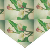 Three Calla Lilies Atemberaubend Botanical Acrylic Kurzer Tischläufer (Ecke)