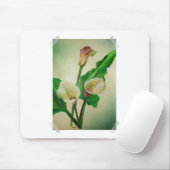 Three Calla Lilies Atemberaubend Botanical Acrylic Mousepad (Mit Mouse)