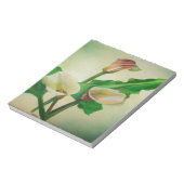 Three Calla Lilies Atemberaubend Botanical Acrylic Notizblock (Rotiert)