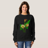Three Calla Lilies Black Outline Sweatshirt (Vorne ganz)