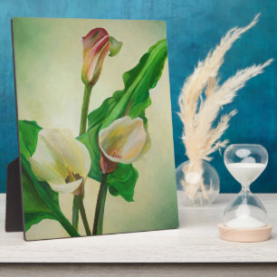 Three Calla Lilies Stunning Botanical Acrylic  Fotoplatte