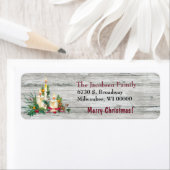 Three Candle Christmas Bouquet Rücksendeadresse (Insitu)