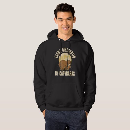 Three Capybara Moon Hoodie (Vorne ganz)