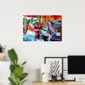 Three Carousel Ponies Poster (Heimbüro)