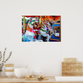 Three Carousel Ponies Poster (Küche)