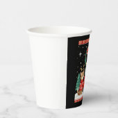 Three Cat Funny Christmas Cat Ugly Xmas Sweater Me Pappbecher (Rechts)