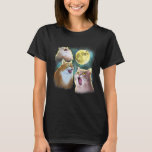 Three Cat Moon 3 Wolfs Funny Parody T-Shirt<br><div class="desc">Three Cat Moon 3 Wolfs Funny Parody</div>