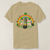 Three Cat St Patricks Day Kitty Kitten Lover Iris T-Shirt (Design vorne)