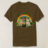 Three Cat St Patricks Day Kitty Kitten Lover Iris T-Shirt (Design vorne)