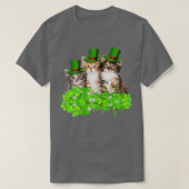 Three Cat St Patricks Day Kitty Kitten Lover Irish T-Shirt (Design vorne)