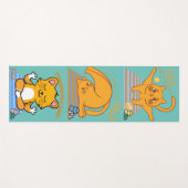 Three Cats Yoga Mat Yogamatte (Vorderseite (Horizontal))