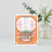 "Three Chefor Books" Vintages Library Poster Postkarte (Stehend Vorderseite)