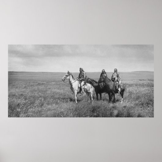 Three Chiefs Piegan Blackfeet Indianeramerikaner Poster (Vorne)