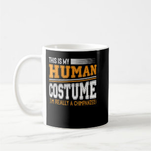 Three Chimpanzee Moon Funny 3 Chimps Howling Parod Kaffeetasse