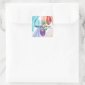 Three Christmas Balls Happy Holidays Stickers (Tasche)