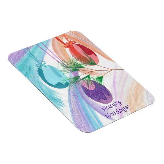 Three Christmas Balls Holiday flexible magnets Magnet (Rechte Seite)