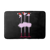 Three Christmas Flamingo Badematte (Vorderseite)