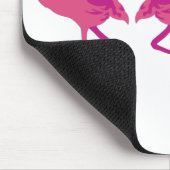 Three Christmas Flamingos Mousepad (Ecke)