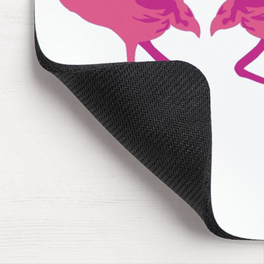 Three Christmas Flamingos Mousepad (Ecke)