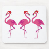 Three Christmas Flamingos Mousepad (Vorne)