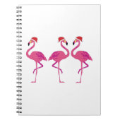 Three Christmas Flamingos Notizblock (Vorderseite)