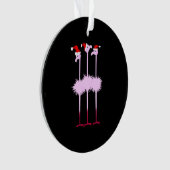 Three Christmas Flamingos Ornament (Vorderseite)