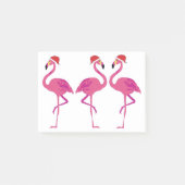 Three Christmas Flamingos Post-it Klebezettel (Vorderseite)