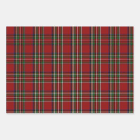 Three Clan Stewart Patterns Geschenkpapier Set (Vorderseite 2)