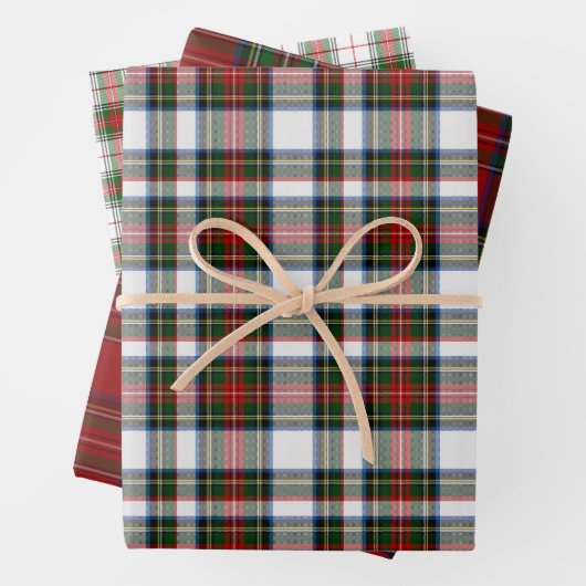 Three Clan Stewart Patterns Geschenkpapier Set (Beispiel)