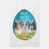 Three Collie Bunny Geschirrtuch (Vertikal)