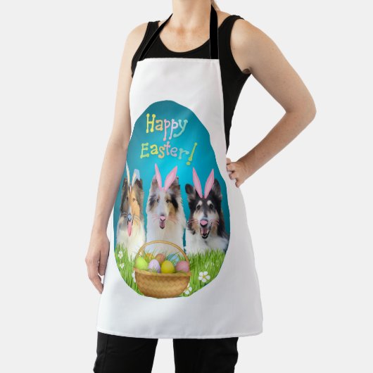 Three Collie Bunny Schürze (InSitu)
