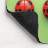 Three Colorful Ladybugs Mousepad (Ecke)