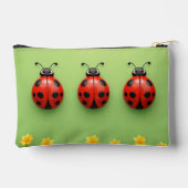 Three Colorful Ladybugs Zubehörtasche (Rückseite)