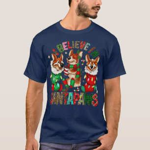 Three Corgi Sock Weihnachten Weihnachten Weihnacht T-Shirt